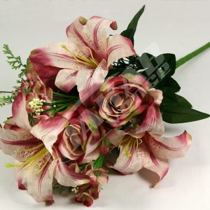 Kytica ruža ľalia hortenzia x12 JX1325
