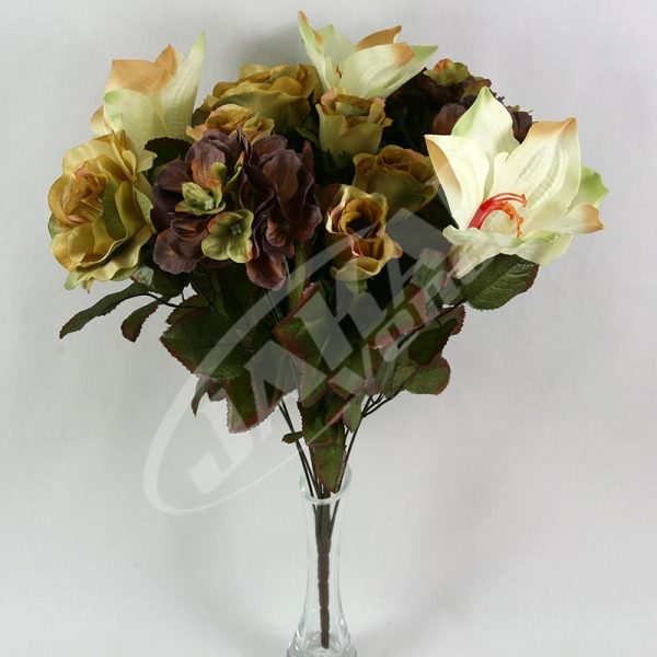 Kytica ruža, amarylis, hortenzia x14 (JX1648)